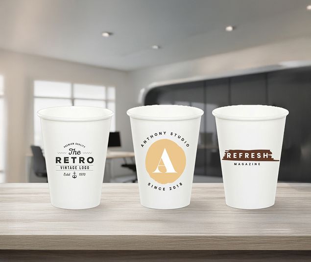 כוסות חד פעמיות ממותגות כוסות ממותגות לעסק