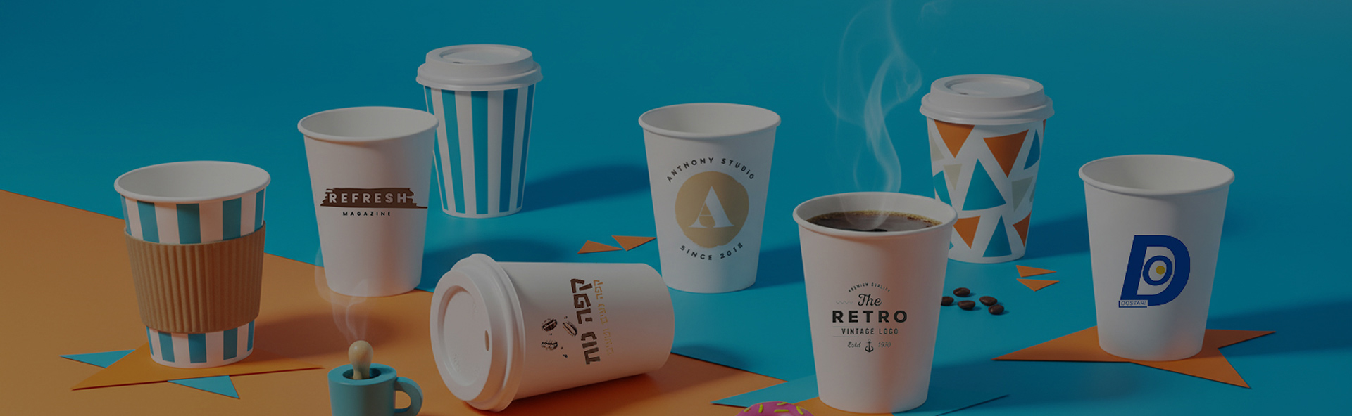 כוסות חד פעמיות ממותגות